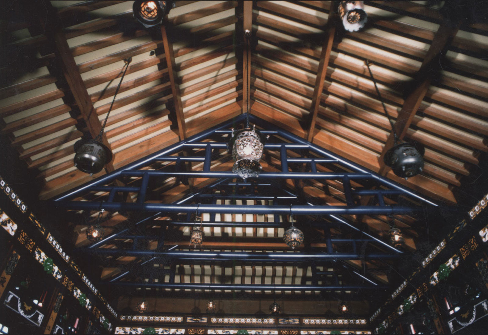 Chinese Tea House Restoration - Interior Roof