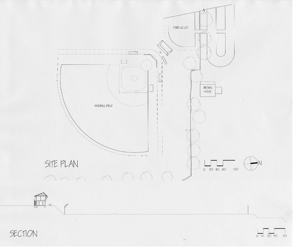 Portsmouth Babe Ruth Baseball Clubhouse - site plan