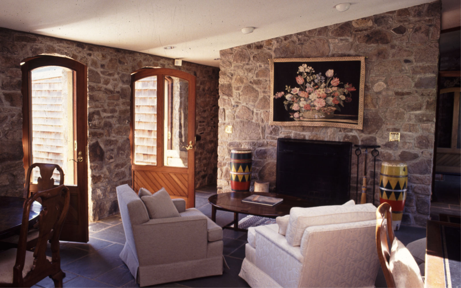 Stone House - living room